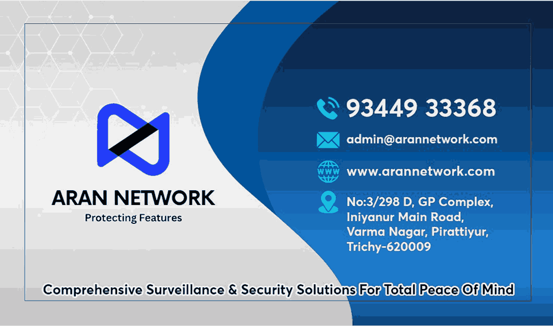 Aran Network CCTV Camera dealers in Trichy
